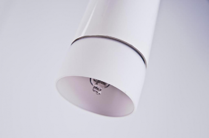 Lustra pendul LED forma con negru/alb/crom Culh 5x60 cm, design modern, metal, AZ 0116 - Azzardo [7]