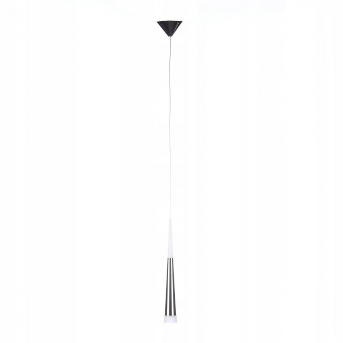 Lustra pendul LED neagra/crom Hermina Ø 6x44,5 cm, design modern, luminare la ambele capete, AZ 0932 - Azzardo [7]