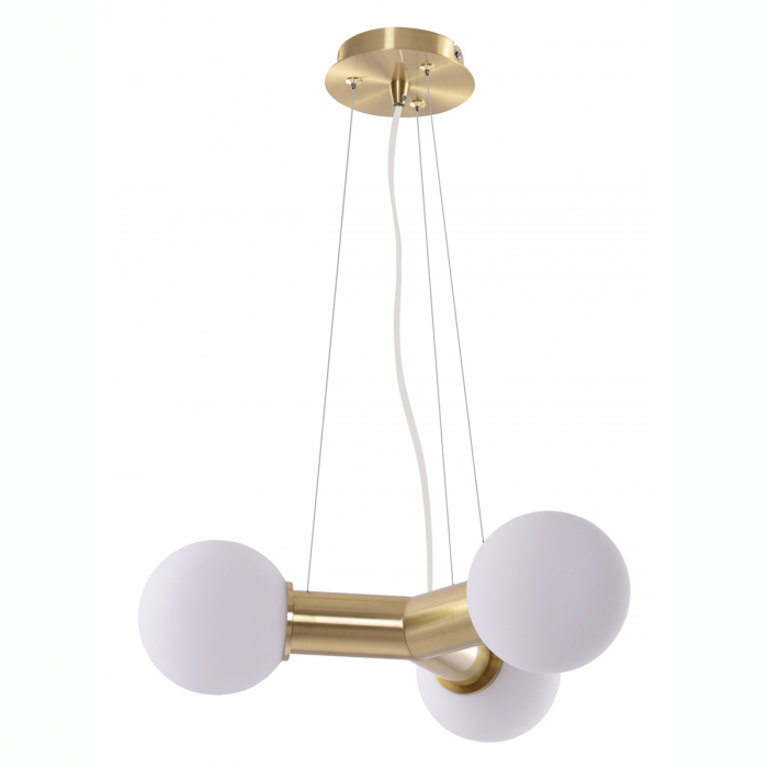 Lustra pendul moderna neagra/aurie Jase 43x12 cm, 3 becuri, AZ 3170 - Azzardo [1]