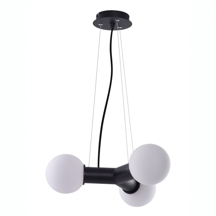 Lustra pendul moderna neagra/aurie Jase 43x12 cm, 3 becuri, AZ 3170 - Azzardo [2]