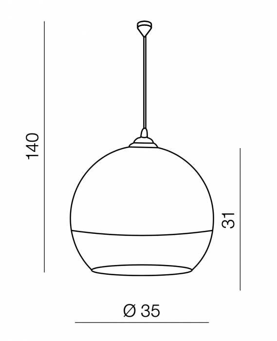 Lustra pendul moderna Yamin forma glob, metal crom/sticla transparenta, diverse dimensiuni, AZ 0731 - Azzardo [7]