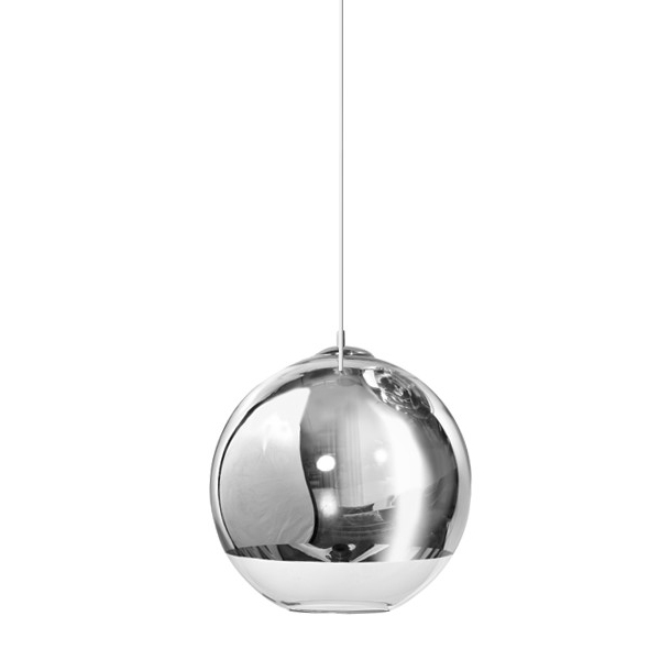 Lustra pendul moderna Yamin forma glob, metal crom/sticla transparenta, diverse dimensiuni, AZ 0731 - Azzardo [4]