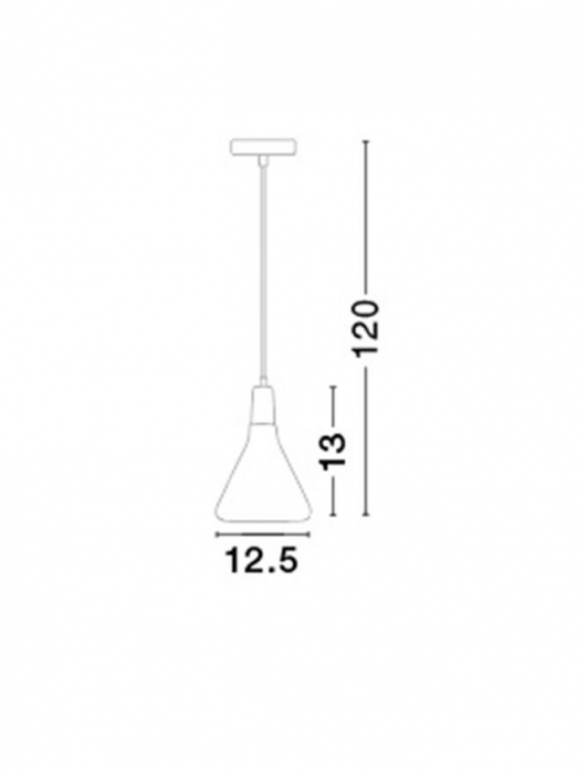 Lustra pendul Ponse diverse culori, abajur din metal cu detaliu din lemn, inaltime reglabila, 7605173 - Novaluce [3]