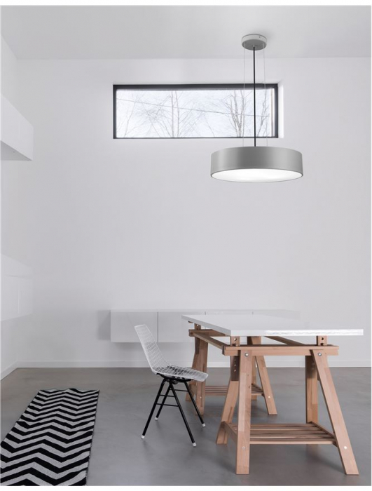 Lustra pendul rotund diverse culori Dima Ø 50 cm, din metal, inaltime reglabila, 550405 - Novaluce [8]
