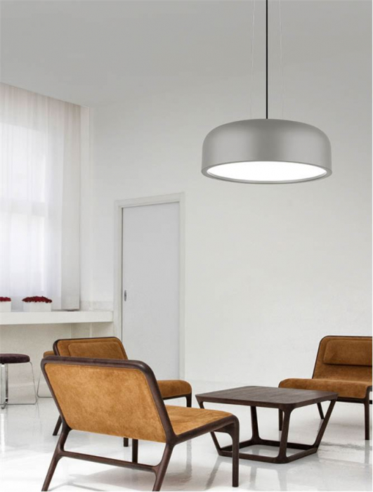 Lustra pendul rotund diverse culori Sharia Ø 35/48 cm, din metal, inaltime reglabila, 826801 - Novaluce [10]