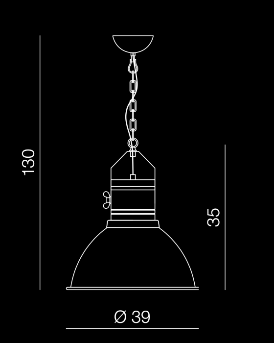 Lustra pendul rotunda alba/neagra metal si lemn Helgi Ø 39 cm, stil industrial, AZ 1582 - Azzardo [3]