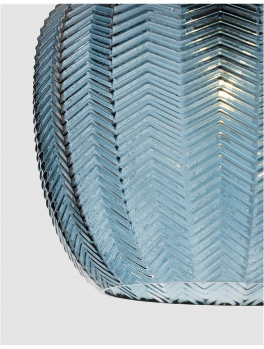 Lustra pendul sticla cu model diverse culori Anri, Ø 24 cm, inaltime reglabila, 9191241 - Novaluce [21]