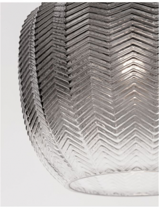 Lustra pendul sticla cu model diverse culori Anri, Ø 24 cm, inaltime reglabila, 9191241 - Novaluce [14]