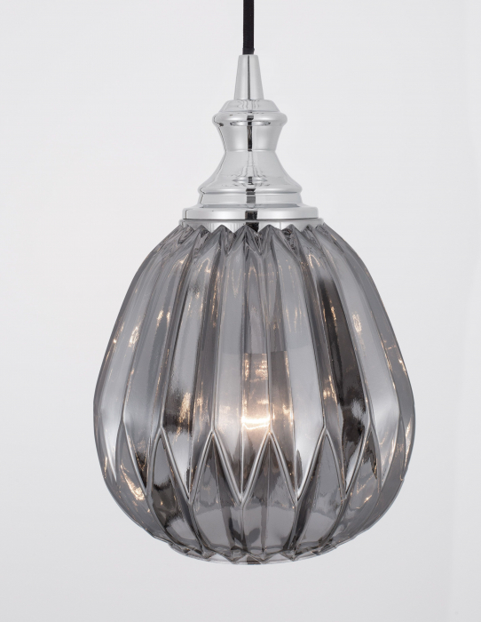 Lustra pendul sticla fumurie/galbena Wassy Ø18 cm, 1xE27, 9066102 - Novaluce [9]