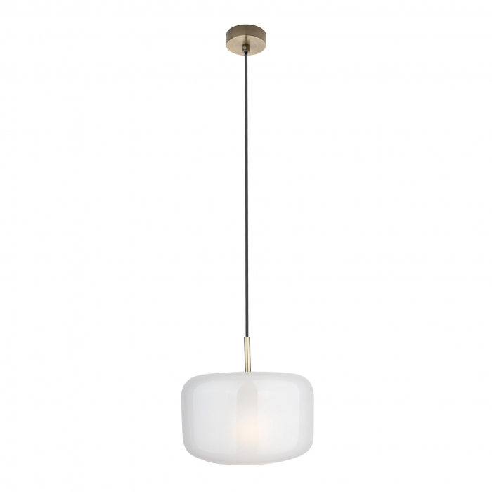 Lustra pendul sticla opal lucios Veera Ø 20/16/28 cm baza metal auriu, inaltime reblabila, P0448 - Maxlight [5]