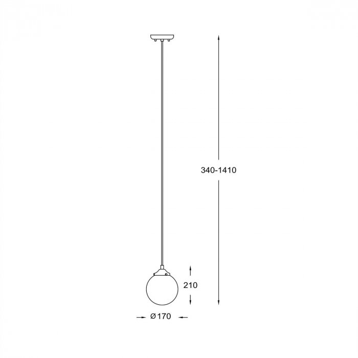 Lustra pendul transparent/auriu RIANO, inaltime reglabila, metal/sticla, 003064-011455 - Zumaline [3]