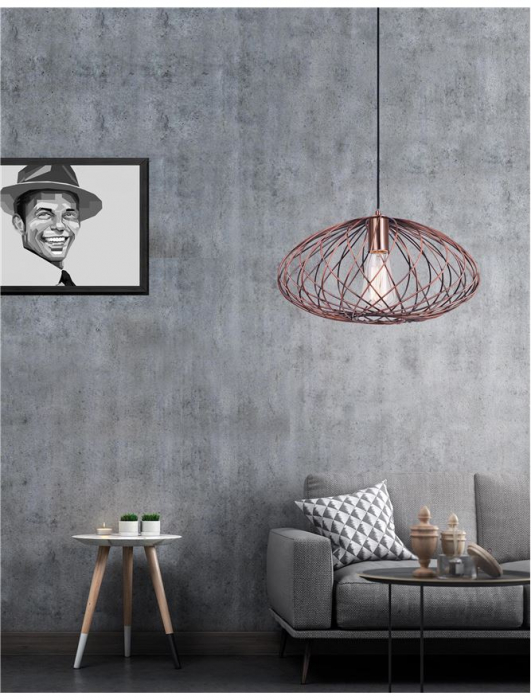 Lustra pendul Vanda, din metal Ø 35 cm, inaltime reglabila, 8436420 - Novaluce [2]
