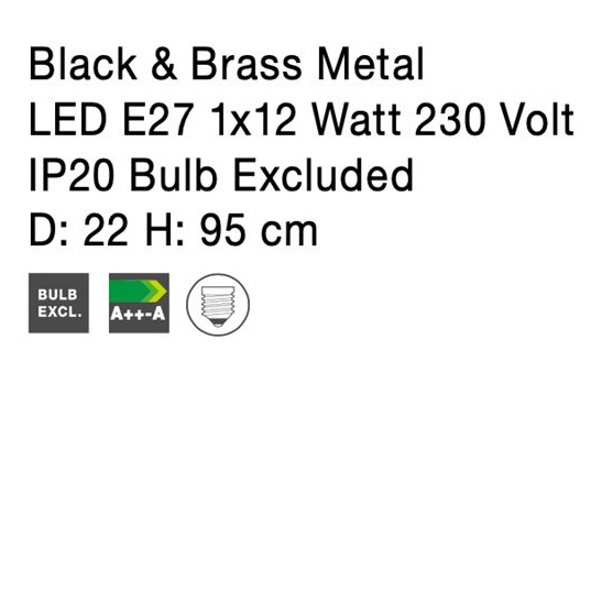 Lustra premium neagra Heli, din metal, Ø 22 cm, inaltime ajustabila, 9420851 - Novaluce [6]