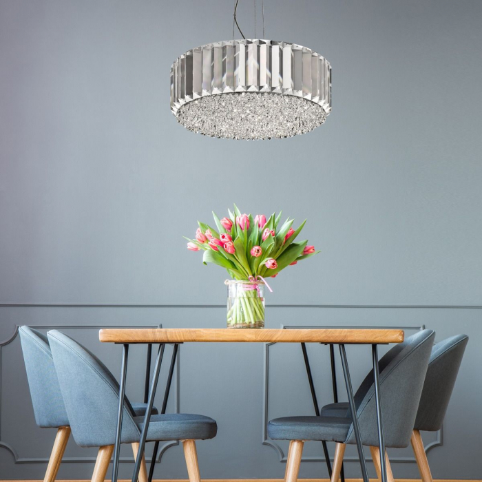 Lustra rotunda din cristal PRINCE Ø46 cm, design glam, 003064-000996 - Zumaline [4]