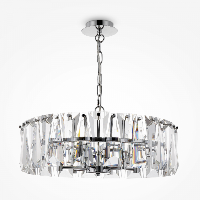 Lustra Puntes MOD043PL-06CH, 6xE14, crom+transparenta, IP20, Maytoni [1]