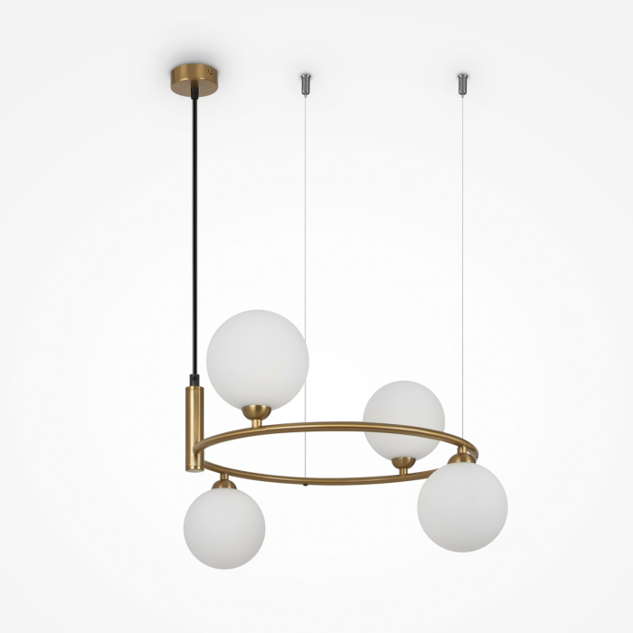 Lustra Ring MOD013PL-04BS1, 4xG9, alba+alama, IP20, Maytoni [1]
