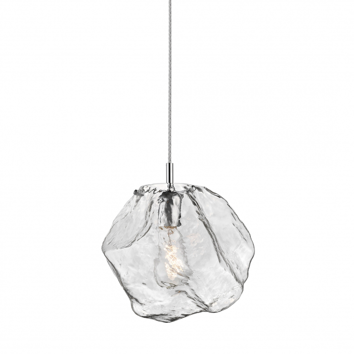 Lustra ROCK M, tip pendul transparent/crom, metal/sticla, inaltime reglabila, 003064-009274 - Zumaline [2]