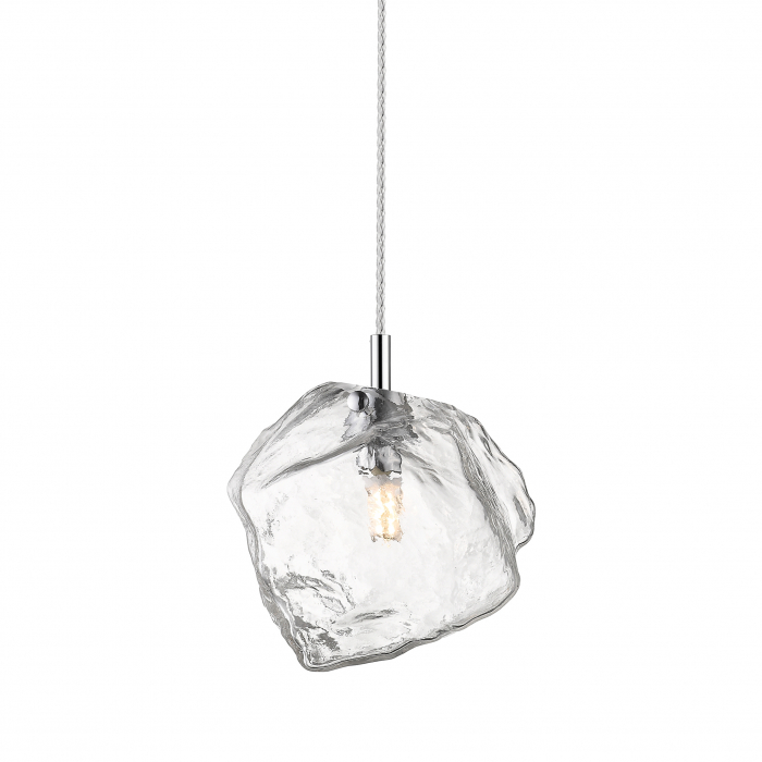 Lustra ROCK tip pendul transparent/crom, metal/sticla, inaltime reglabila, 003064-009276 - Zumaline [2]