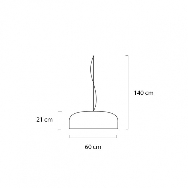 Lustra rotunda alba/neagra 60 cm ∅ Guido cu finisaj lucios, aluminiu, D6612-L.W - King [4]