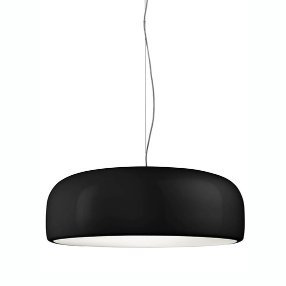 Lustra rotunda alba/neagra 60 cm ∅ Guido cu finisaj lucios, aluminiu, D6612-L.W - King [6]