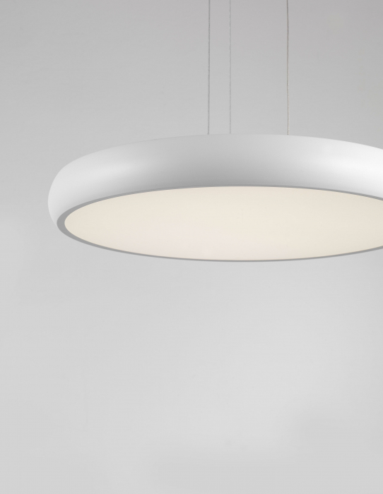 Lustra rotunda alba/neagra LED Anat 51 cm, design modern, 8100988 - Novaluce [7]