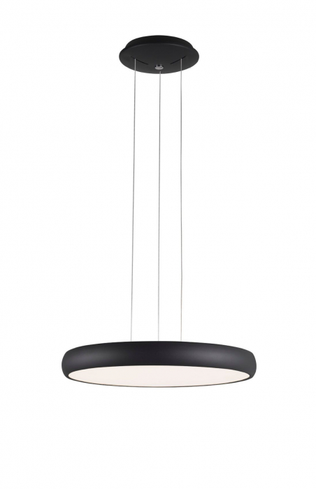 Lustra rotunda alba/neagra LED Anat 51 cm, design modern, 8100988 - Novaluce [2]