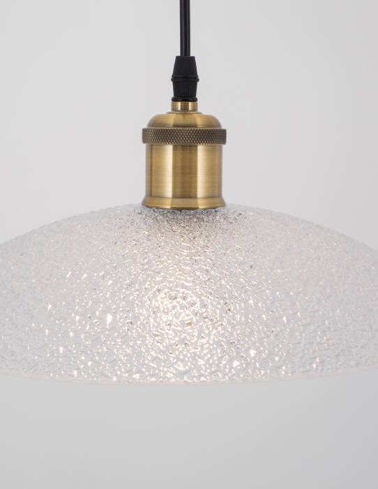 Lustra rotunda alba tip pendul Malo Ø 30/40 cm, din sticla, inaltime reglabila, 9181300 - Novaluce [5]