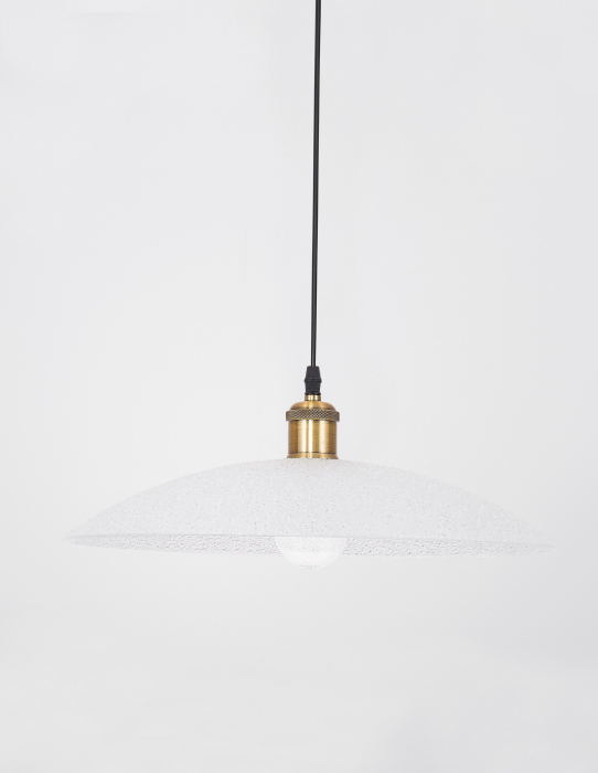 Lustra rotunda alba tip pendul Malo Ø 30/40 cm, din sticla, inaltime reglabila, 9181300 - Novaluce [4]