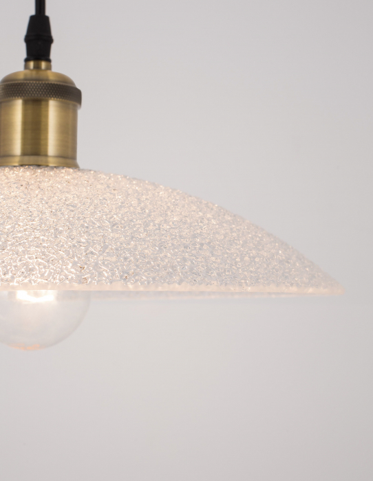 Lustra rotunda alba tip pendul Malo Ø 30/40 cm, din sticla, inaltime reglabila, 9181300 - Novaluce [2]