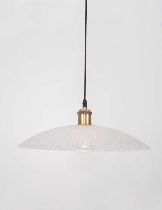 Lustra rotunda alba tip pendul Malo Ø 30/40 cm, din sticla, inaltime reglabila, 9181300 - Novaluce [3]