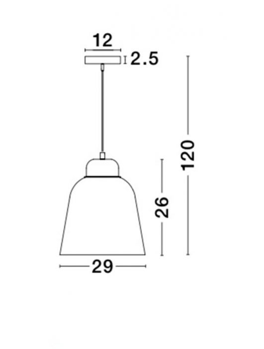 Lustra rotunda albastra tip pendul Genia Ø 26/29/40 cm, din metal, inaltime reglabila, 9104262 - Novaluce [10]
