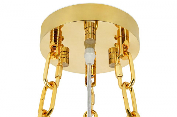 Lustra rotunda aurie design lux Imperio cu cristale 80x80x40 cm, DW-D5688M.GOLD - King [5]