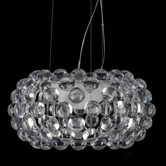 Lustra rotunda de lux Azhar diverse dimensiuni, detalii transparente acril, AZ 0057 - Azzardo [5]