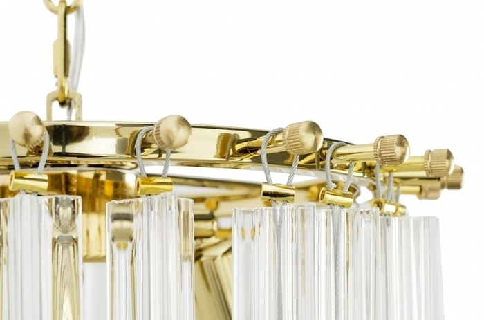 Lustra rotunda design lux Benoite S 21x36 cm, argintiu crom/auriu, JD9607-S.GOLD - King [2]