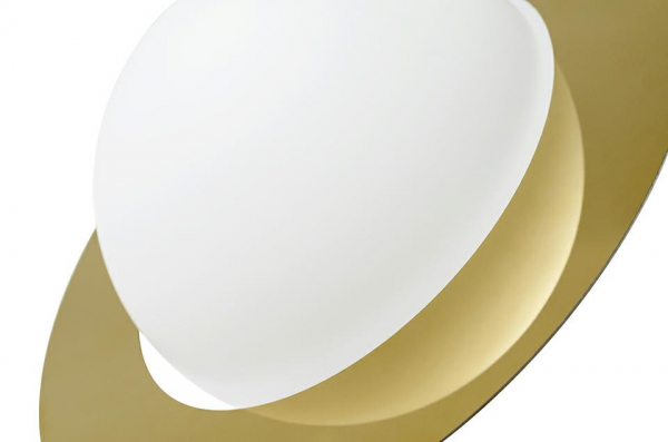 Lustra rotunda design modern Planet cu inel auriu, DW-D025P - King [5]