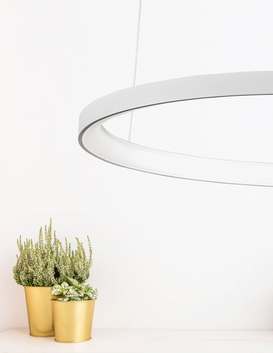 Lustra rotunda dimabila LED alba/neagra Naye 48/58/78 cm, design minimalist, 9853681 - Novaluce [14]