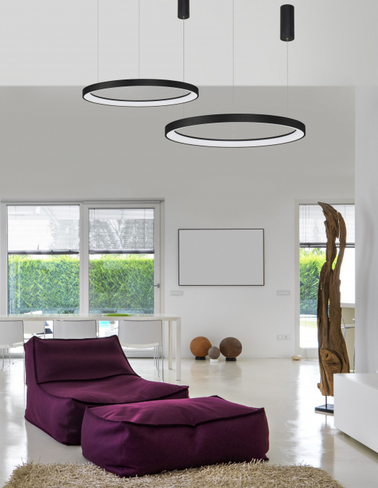 Lustra rotunda dimabila LED alba/neagra Naye 48/58/78 cm, design minimalist, 9853681 - Novaluce [29]