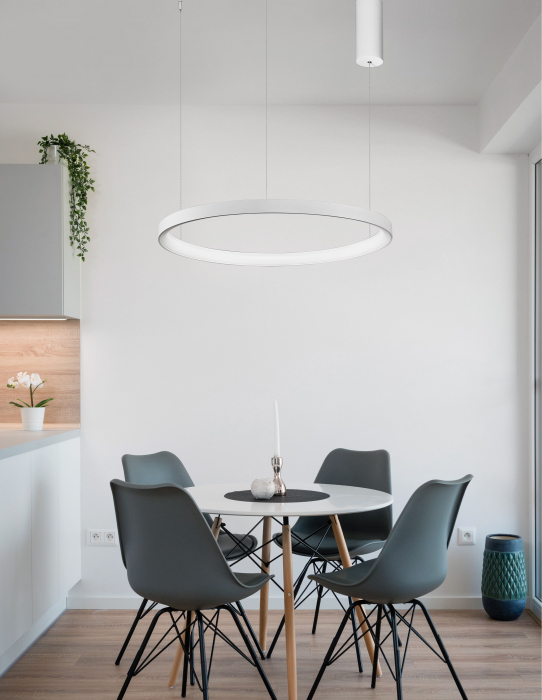 Lustra rotunda dimabila LED alba/neagra Naye 48/58/78 cm, design minimalist, 9853681 - Novaluce [4]