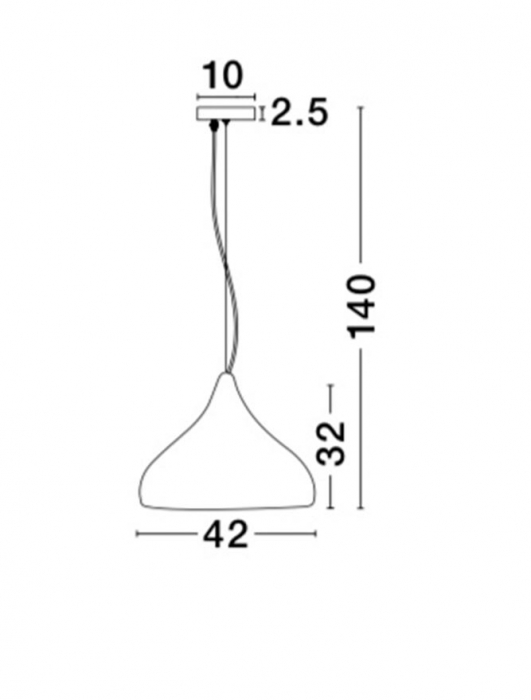 Lustra rotunda neagra/alba tip pendul Ella Ø 33/42 cm, din metal, inaltime reglabila, 8809001 - Novaluce [10]