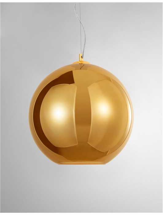 Lustra rotunda sticla cupru/auriu Tabani Ø 25/35 cm, inaltime reglabila, 9080252 - Novaluce [18]