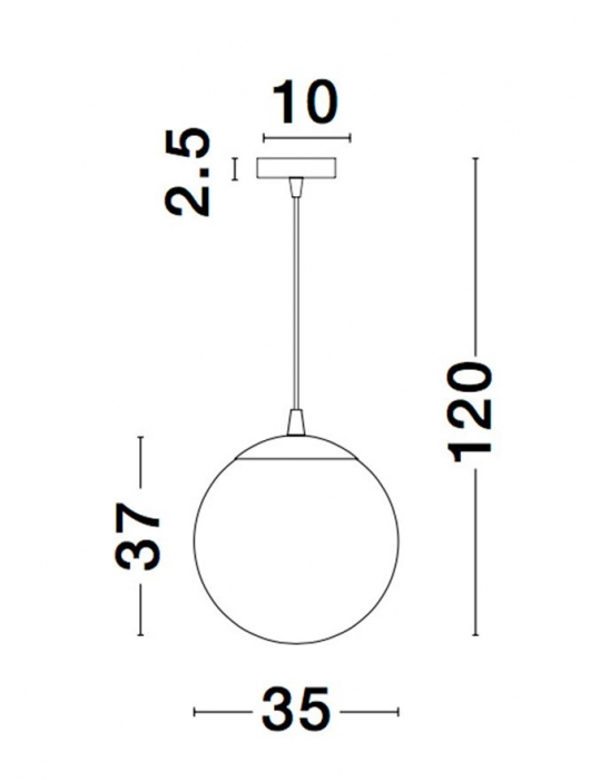 Lustra rotunda sticla cupru/auriu Tabani Ø 25/35 cm, inaltime reglabila, 9080252 - Novaluce [14]