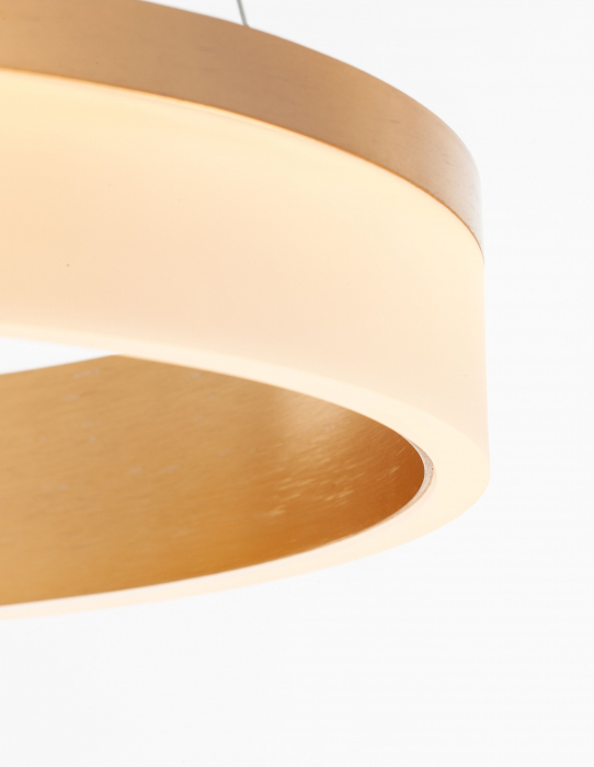 Lustra rotunda suspendata aurie Kief Ø40/60 cm, iluminare LED, design modern lux, 9818482 - Novaluce [3]