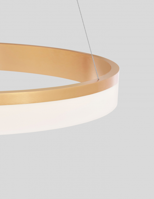 Lustra rotunda suspendata aurie Kief Ø40/60 cm, iluminare LED, design modern lux, 9818482 - Novaluce [2]