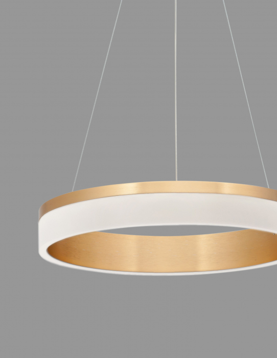 Lustra rotunda suspendata aurie Kief Ø40/60 cm, iluminare LED, design modern lux, 9818482 - Novaluce [4]