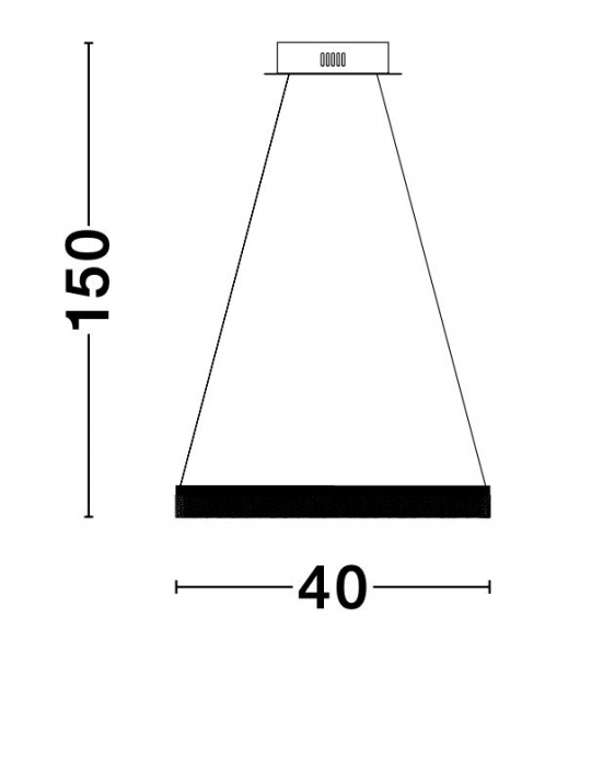 Lustra rotunda suspendata aurie Kief Ø40/60 cm, iluminare LED, design modern lux, 9818482 - Novaluce [5]