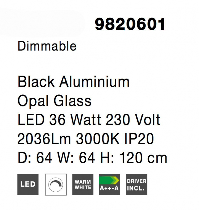 Lustra rotunda tip inel LED dimabila Charon 64 cm, detalii glob albe sticla, design modern, 9820601 - Novaluce [5]