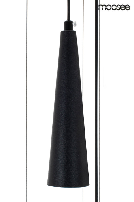 Lustră Sesto 60x60x250 cm, Metal Negru - Moosee [7]