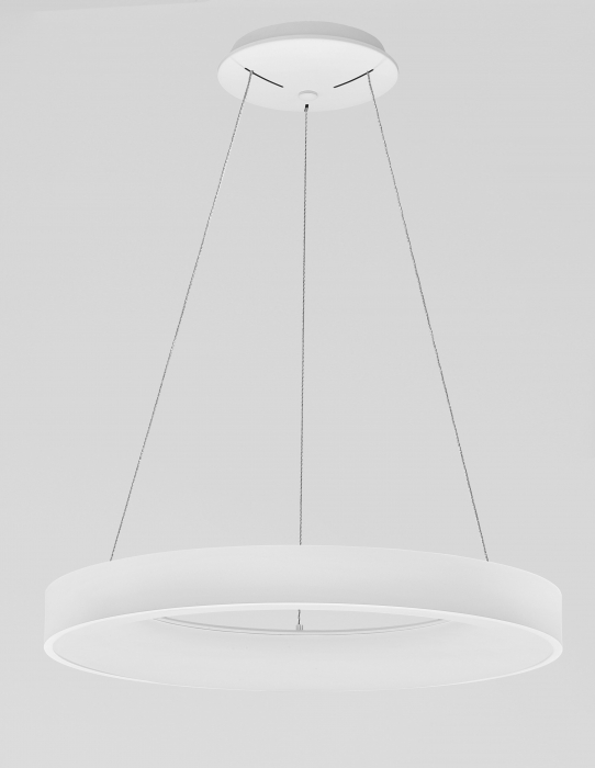 Lustra smart control Rondo Ø60 cm alba/neagra, iluminare LED dimabila, design modern, 9853044 - Novaluce [11]