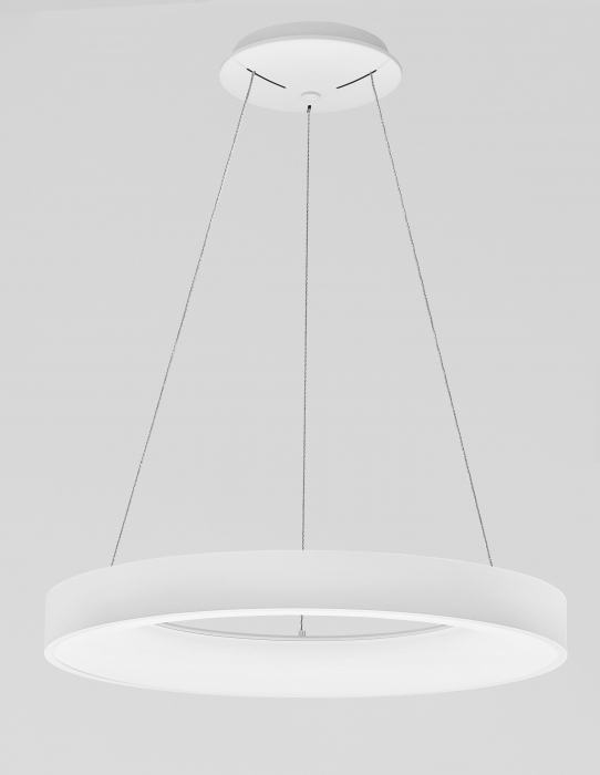 Lustra smart control Rondo Ø60 cm alba/neagra, iluminare LED dimabila, design modern, 9853044 - Novaluce [10]