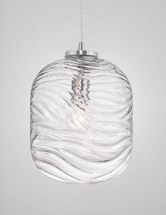 Lustra sticla transparenta/galbena Caden 24,5x33 cm, design retro, 9988247 - Novaluce [9]